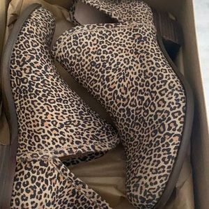 Lucky Brand Sophia Leopard Booties. Size 9